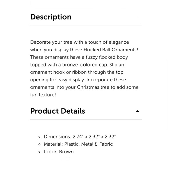 3 SETS Hobby Lobby Flocked Ornaments - Picture 7 of 7